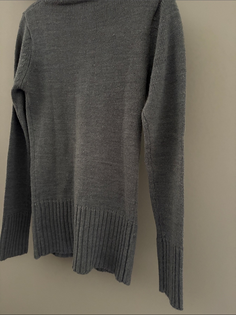 Suzy Shier Gray Cowl Neck Sweater - Picture 9 of 13